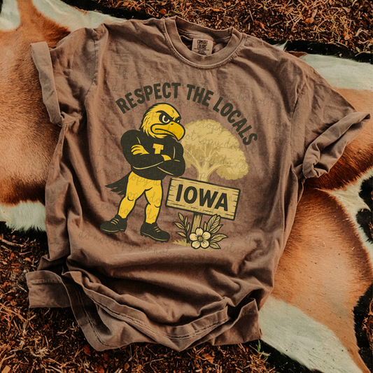 Respect the Locals Iowa DTF Transfer