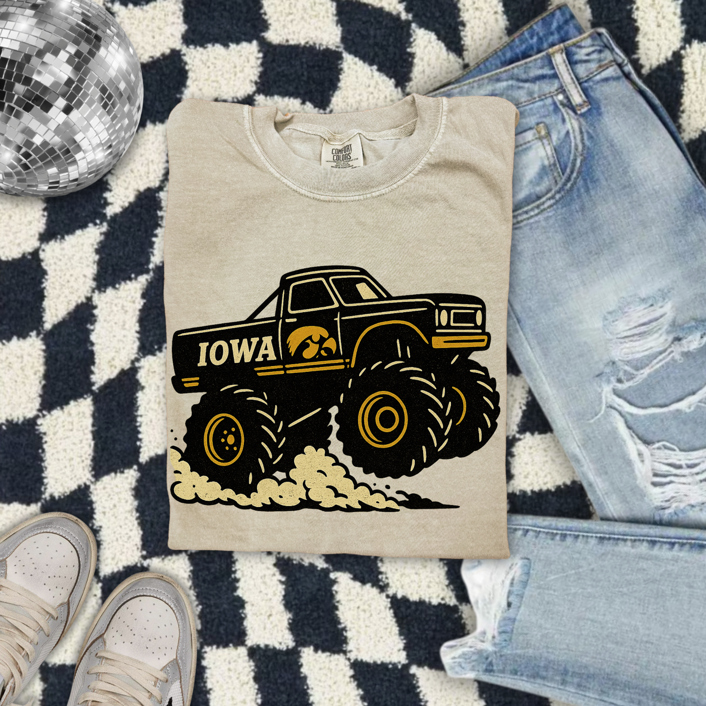 Monster Truck Game Day Iowa DTF Transfer