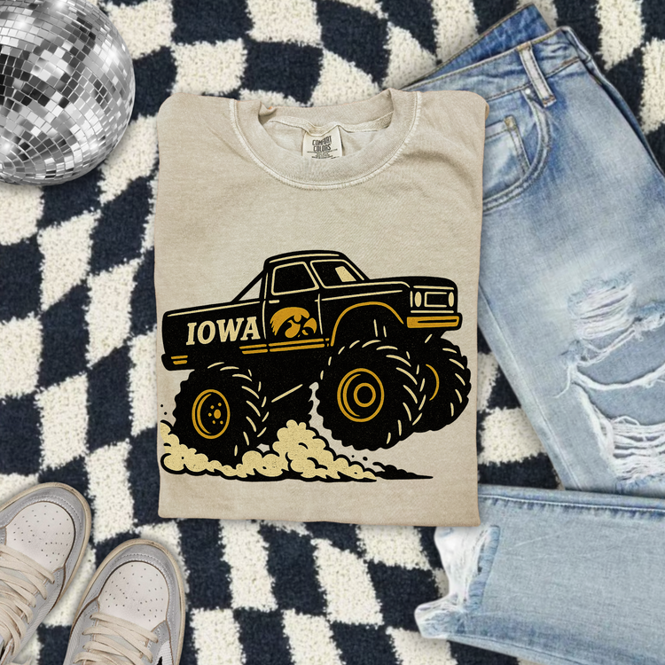 Monster Truck Game Day Iowa DTF Transfer