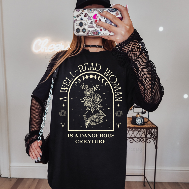 A Well Read Woman DTF Transfer