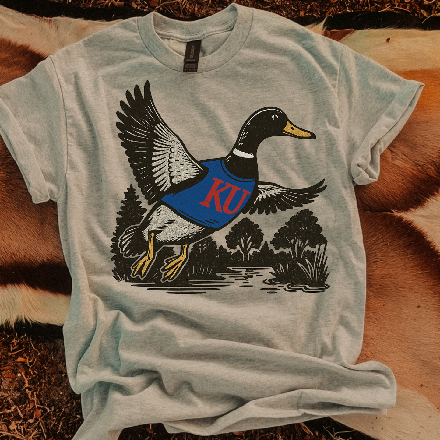 Mallard Game Day Jayhawks DTF Transfer