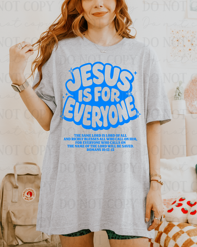 Jesus Is For Everyone Verse (Blue) DTF Transfer