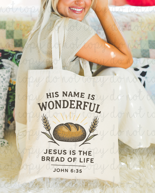 Jesus Is The Bread Of Life DTF Transfer