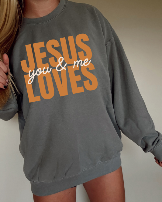 Jesus Loves You & Me DTF Transfer