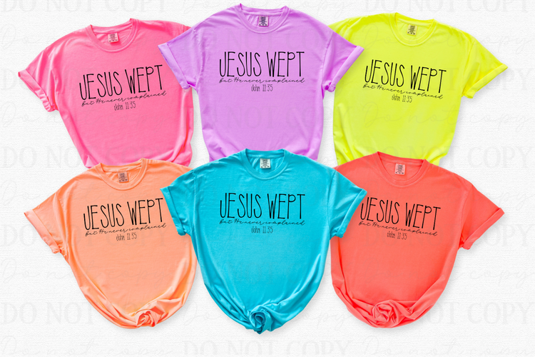 She Wept (Black) DTF Transfer
