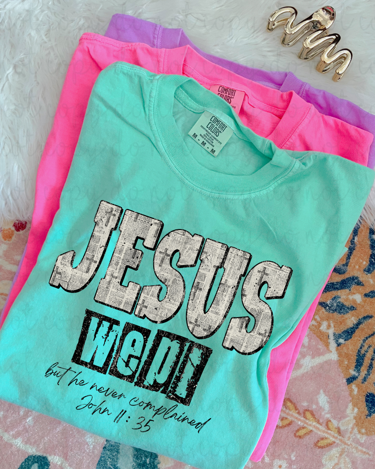 Jesus Wept (Black) DTF Transfer