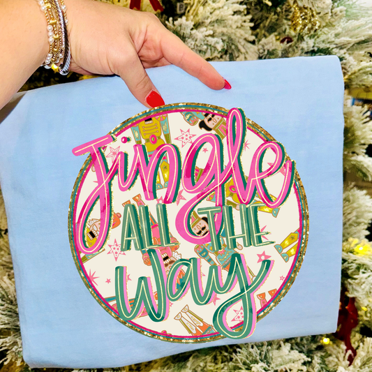 Jingle All The Way DTF Transfer