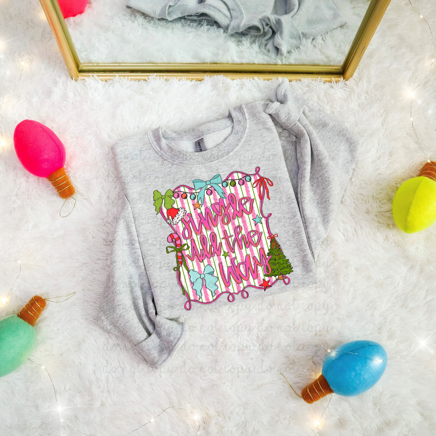 Jingle All The Way DTF Transfer