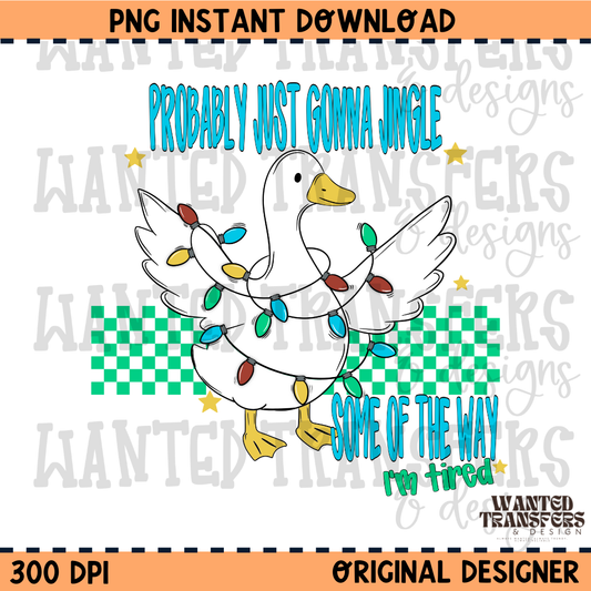 Jingle Some Of The Way PNG Digital Download