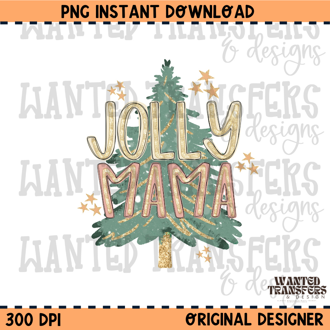 Jolly Mama PNG Digital Download