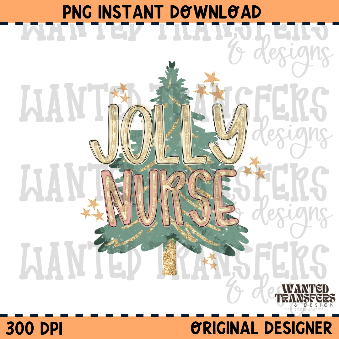 Jolly Nurse PNG Digital Download