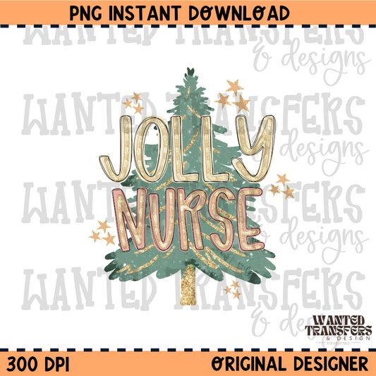 Jolly Nurse PNG Digital Download