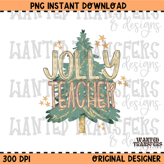 Jolly Teacher PNG Digital Download