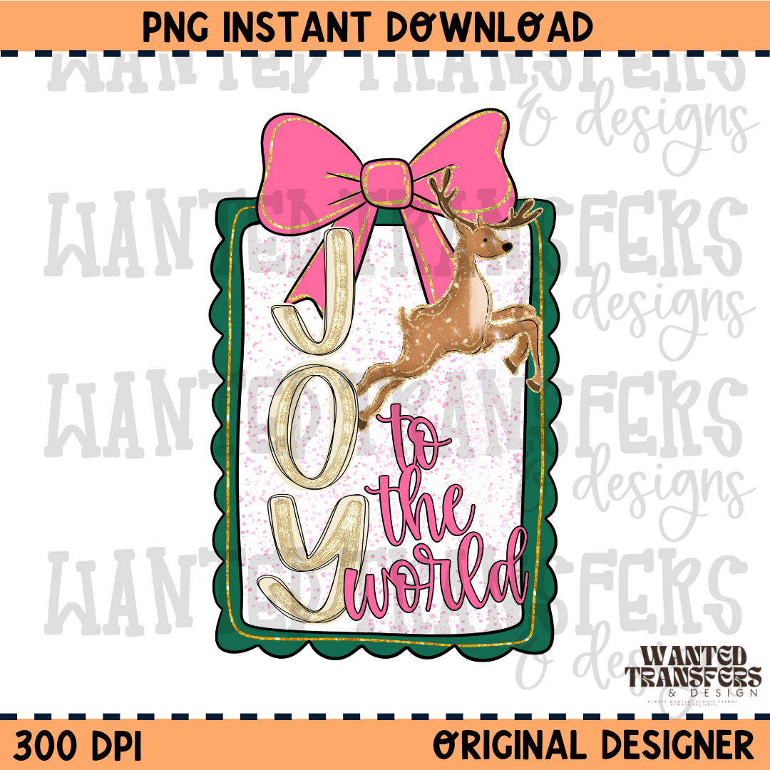 Joy To The World PNG Digital Download