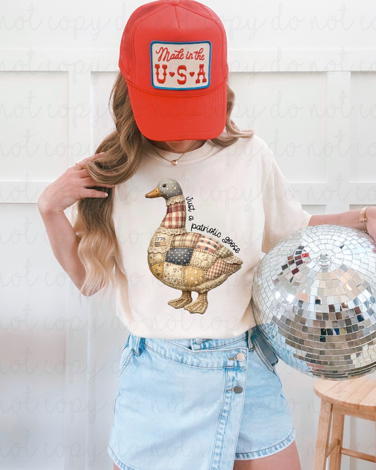 Just A Patriotic Goose DTF Transfer