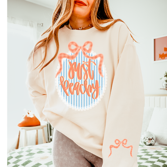 Just Peachy Pocket/Sleeve + Adult Back Bundle Clear Film Screen Print Transfer