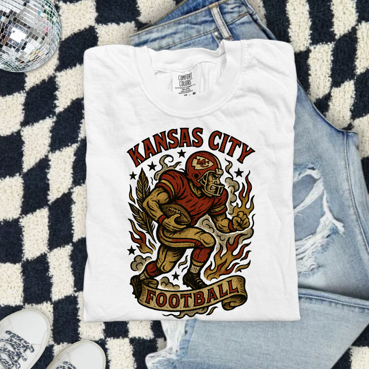 Very Vintage Game Day Kansas City Football DTF Transfer