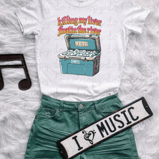 Floating The River DTF Transfer