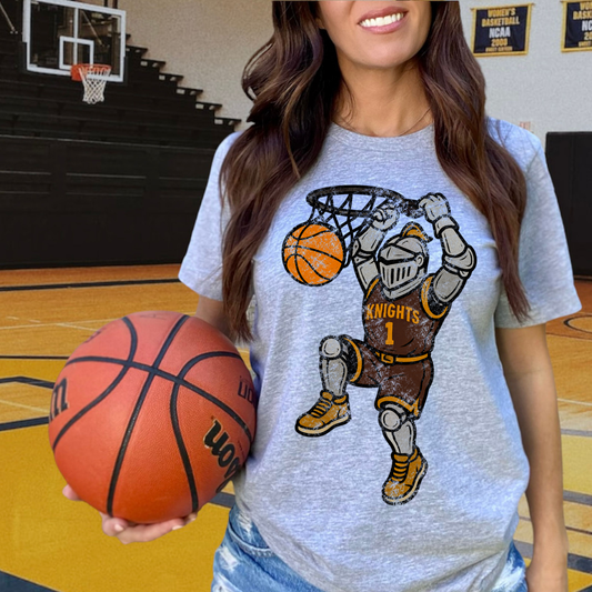 Knights Gold Brown DTF Transfer