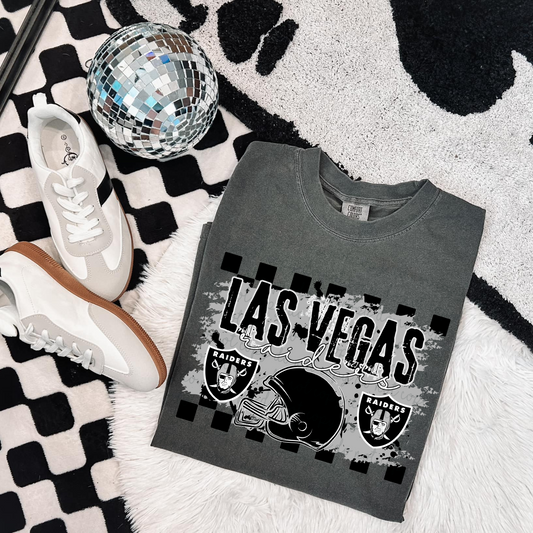 Checkered Las Vegas Raiders DTF Transfer
