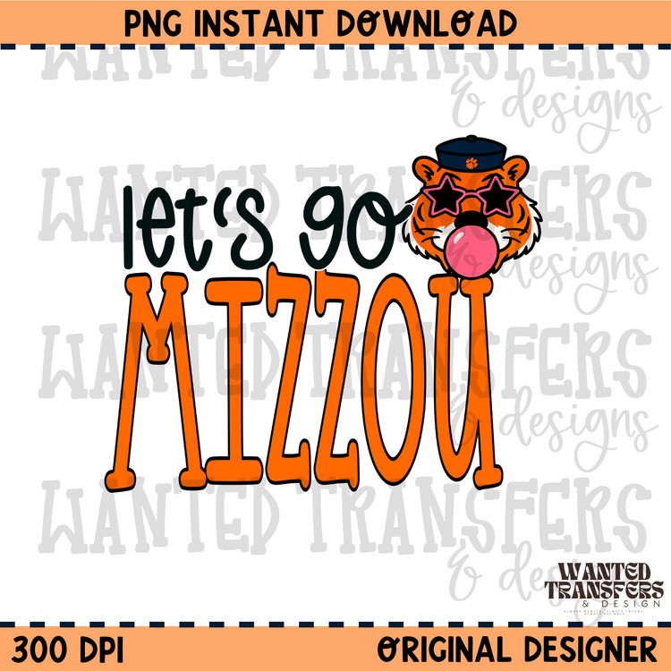 Let's Go Mizzou PNG Digital Download