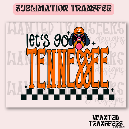 Let's Go Tennessee Exclusive Sublimation Transfer
