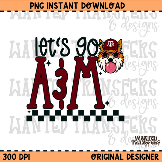Let's Go A&M PNG Digital Download