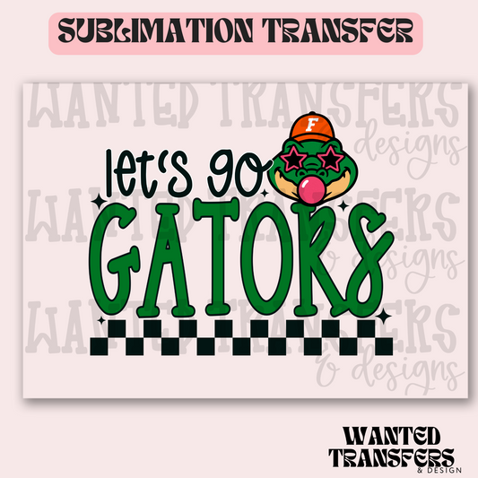 Let's Go Gators Exclusive Sublimation Transfer