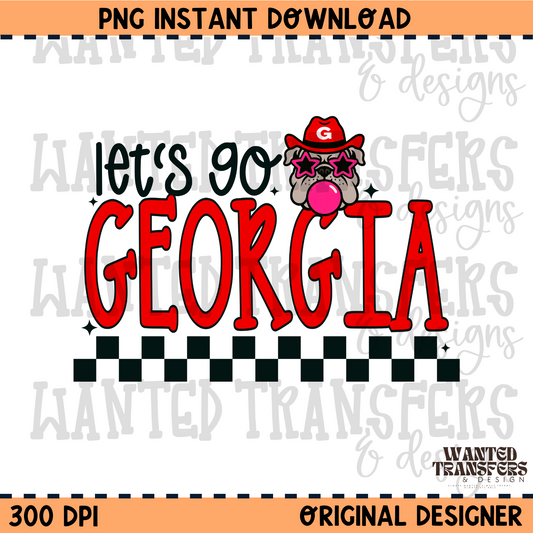 Let's Go Georgia PNG Digital Download