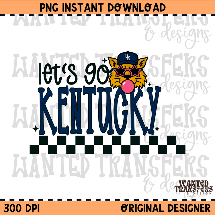 Let's Go Kentucky PNG Digital Download