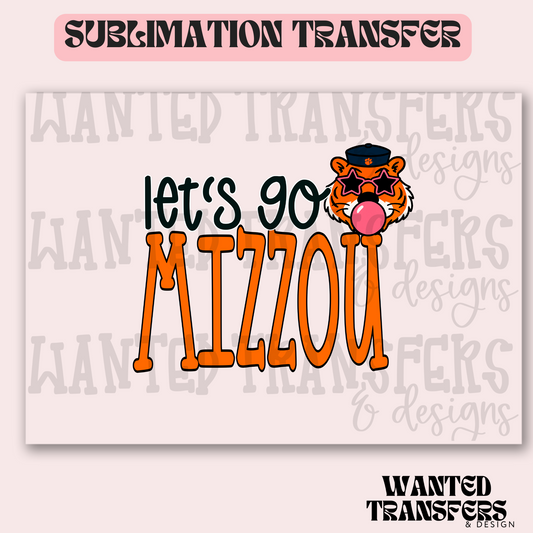 Let's Go Mizzou Exclusive Sublimation Transfer