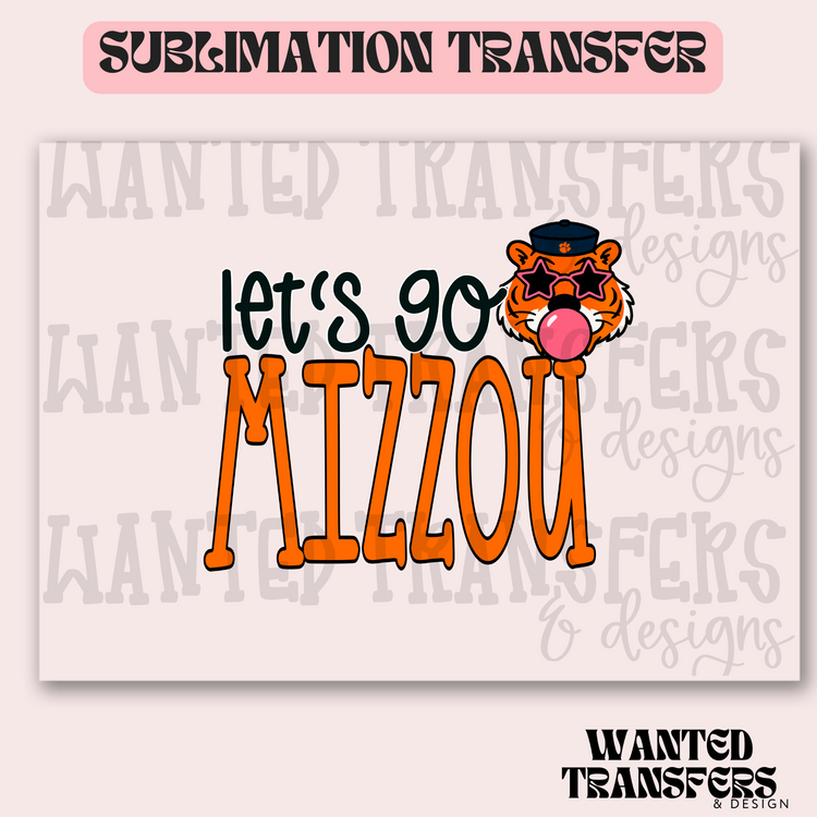 Let's Go Mizzou Exclusive Sublimation Transfer