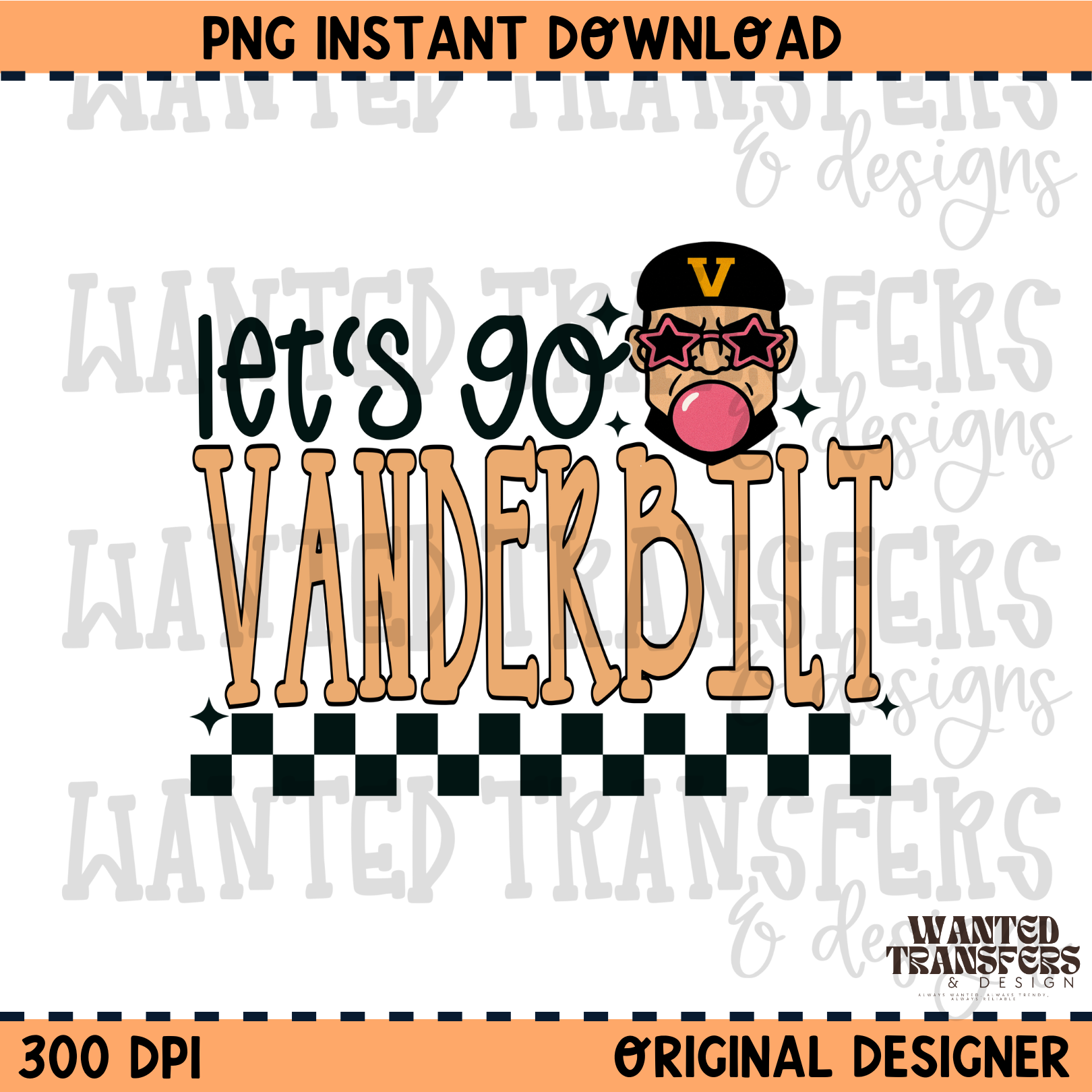 Go Vandy Let's Go Vanderbilt PNG Digital Download – Wild & Wanted DTF, Badass ...