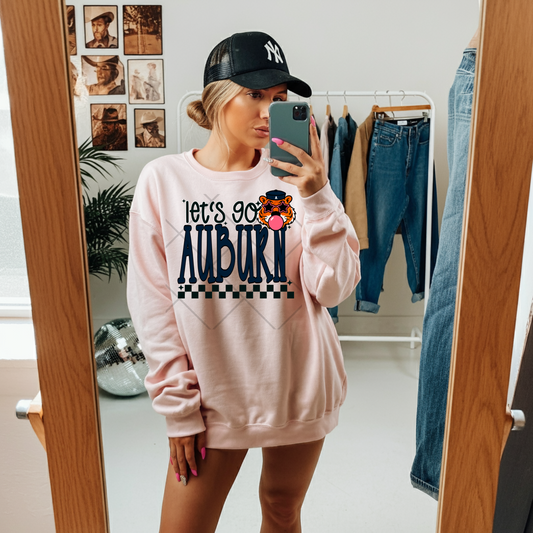 Let's Go Auburn DTF Transfers