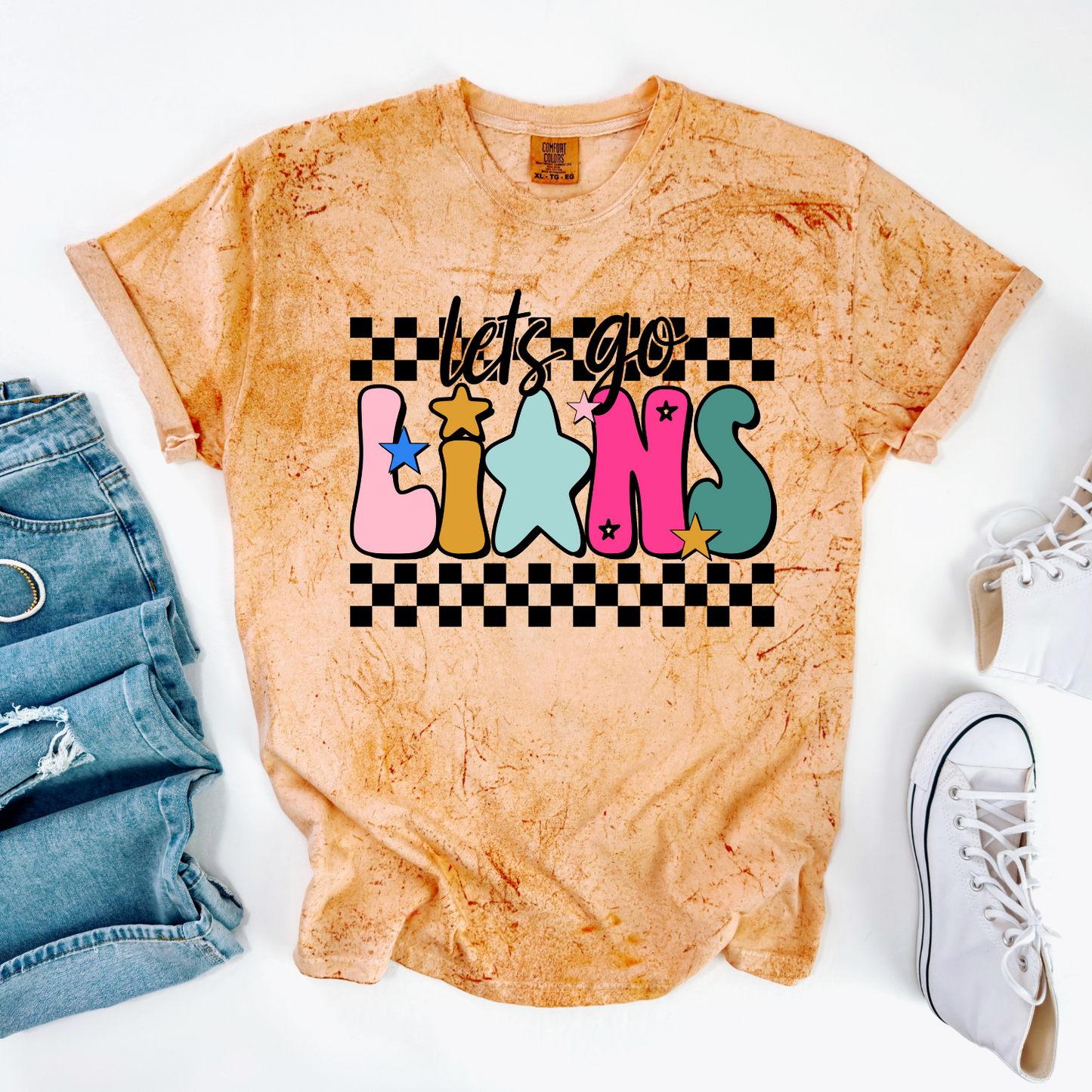 Let's Go Lions DTF Transfer