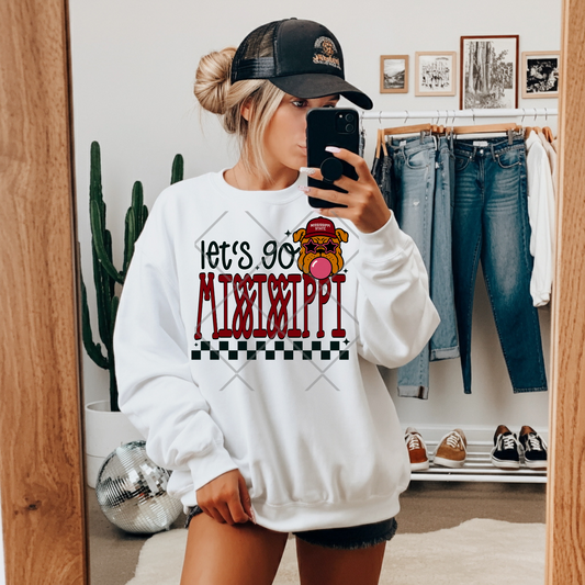 Let's Go Mississippi DTF Transfers