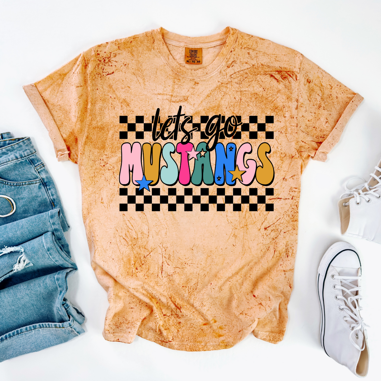 Let's Go Mustangs DTF Transfer