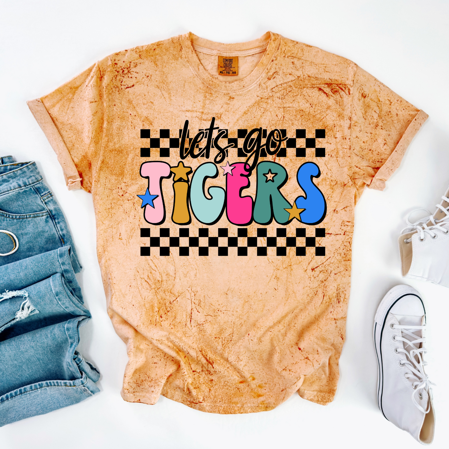 Let's Go Tigers DTF Transfer