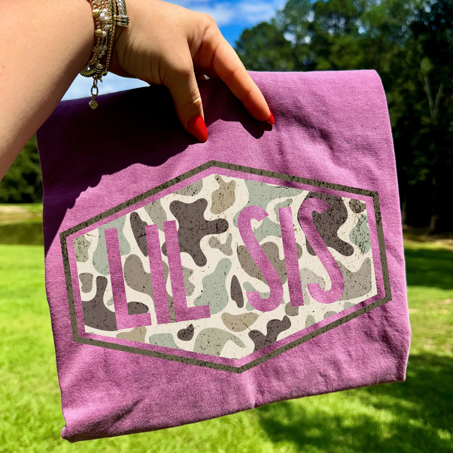 Camo Patch Lil Sis DTF Transfer