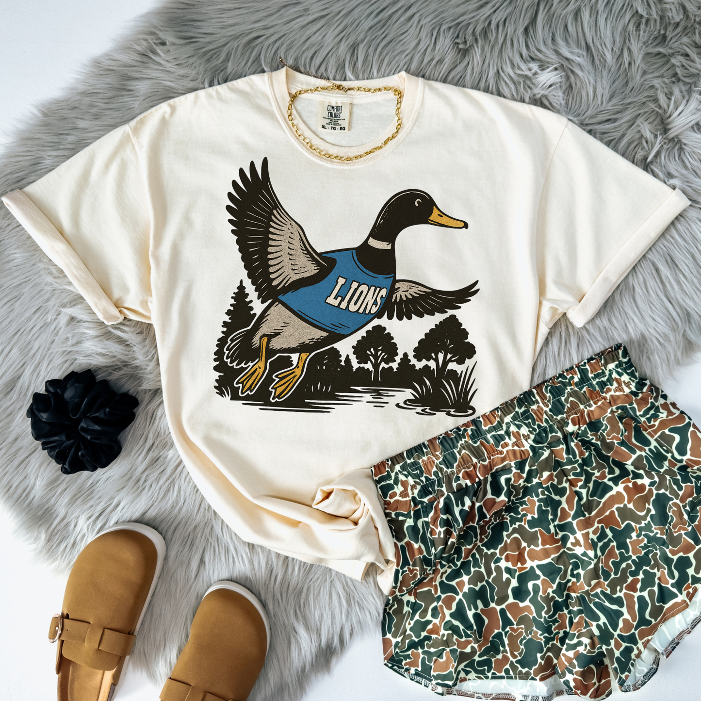 Mallard Game Day Lions DTF Transfer