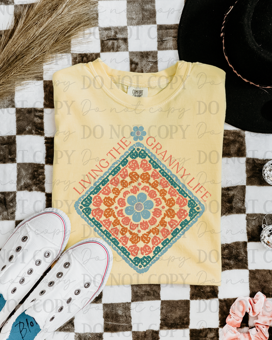 Living That Granny Life (Blue) DTF Transfer