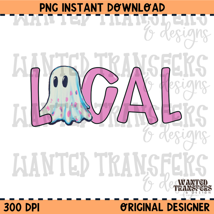 Local Ghost PNG Digital Download
