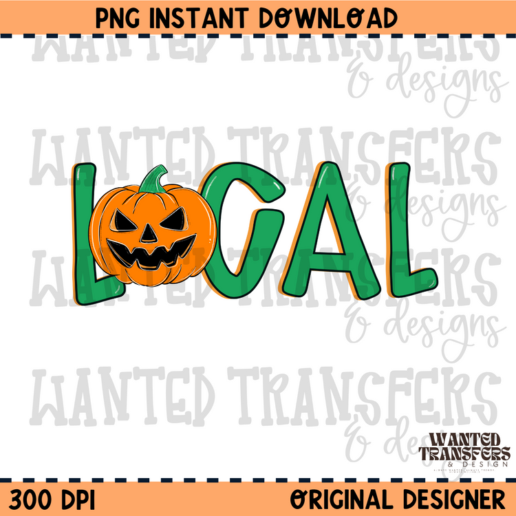 Local Pumpkin PNG Digital Download