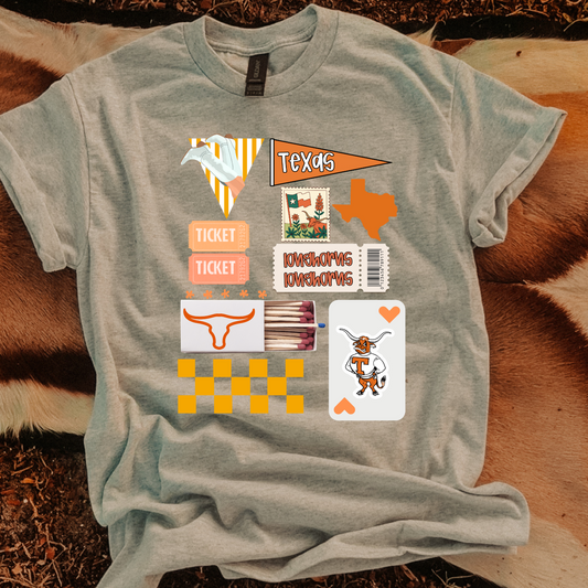 Longhorns Matchbox DTF Transfers