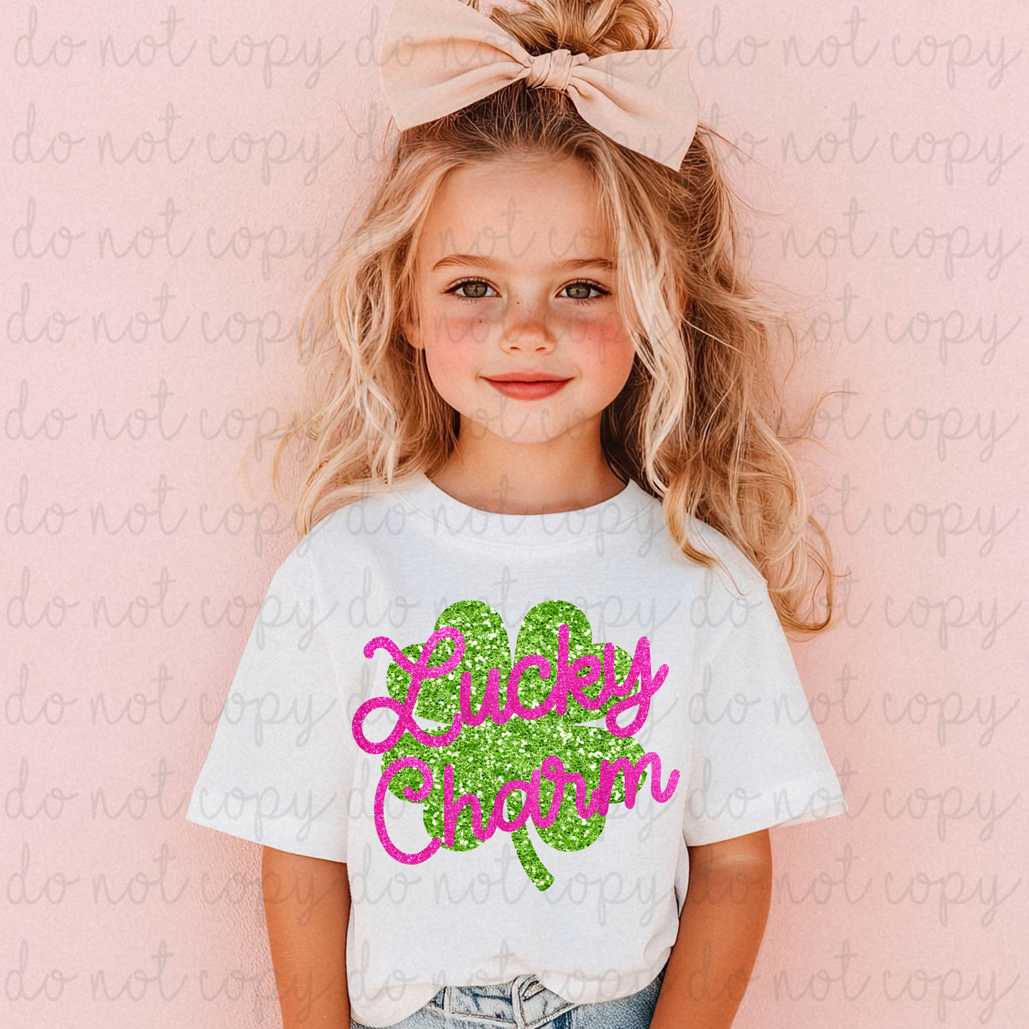 Lucky Charm Pink DTF Transfer