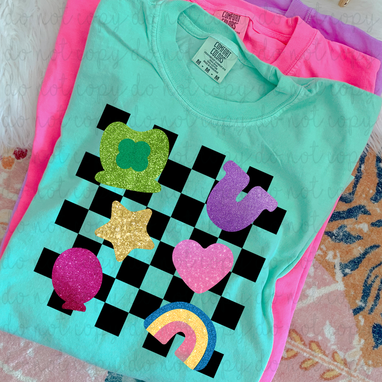 Lucky Charms Faux Glitter DTF Transfer