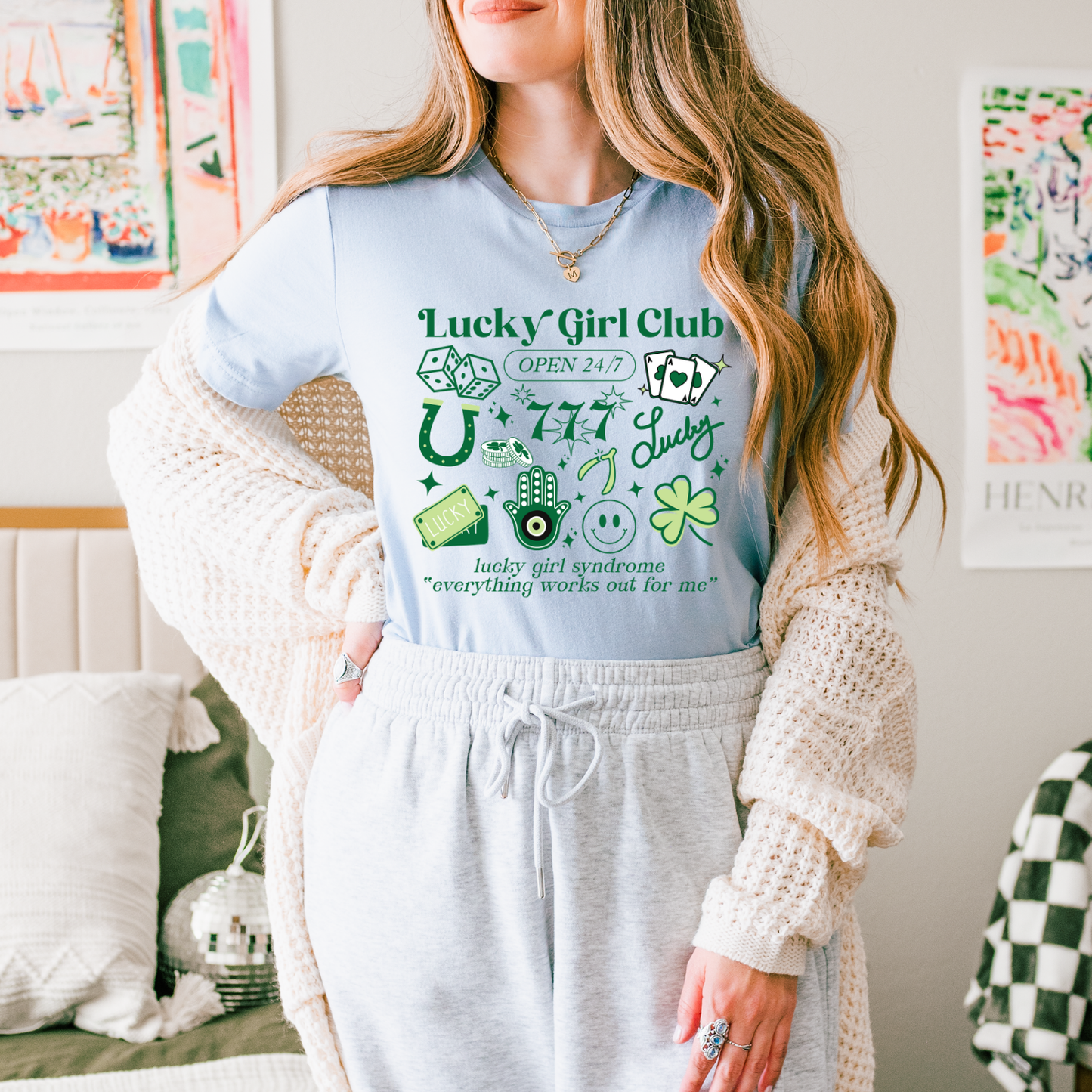 Lucky Girl Club DTF Transfer