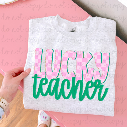 Lucky Teacher DTF Transfer