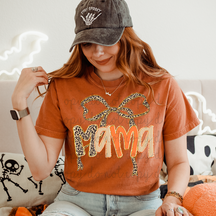 Mama Leopard Coquette DTF Transfer