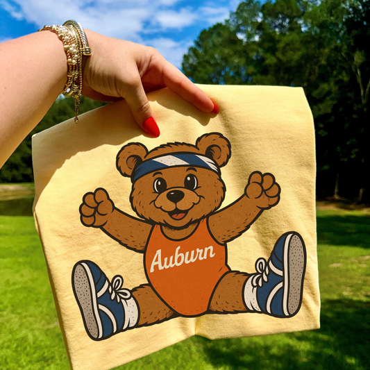 Mascot Bear Auburn DTF Transfer